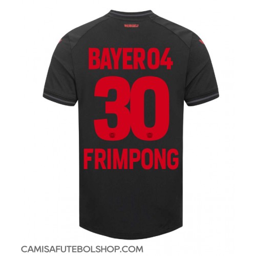 Camisa de time de futebol Bayer Leverkusen Jeremie Frimpong #30 Replicas 1º Equipamento 2023-24 Manga Curta